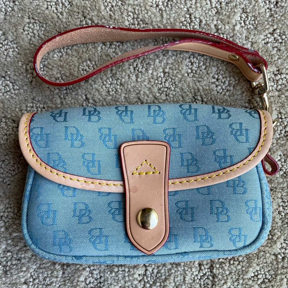 Dooney & Bourke Small Blue Wristlet